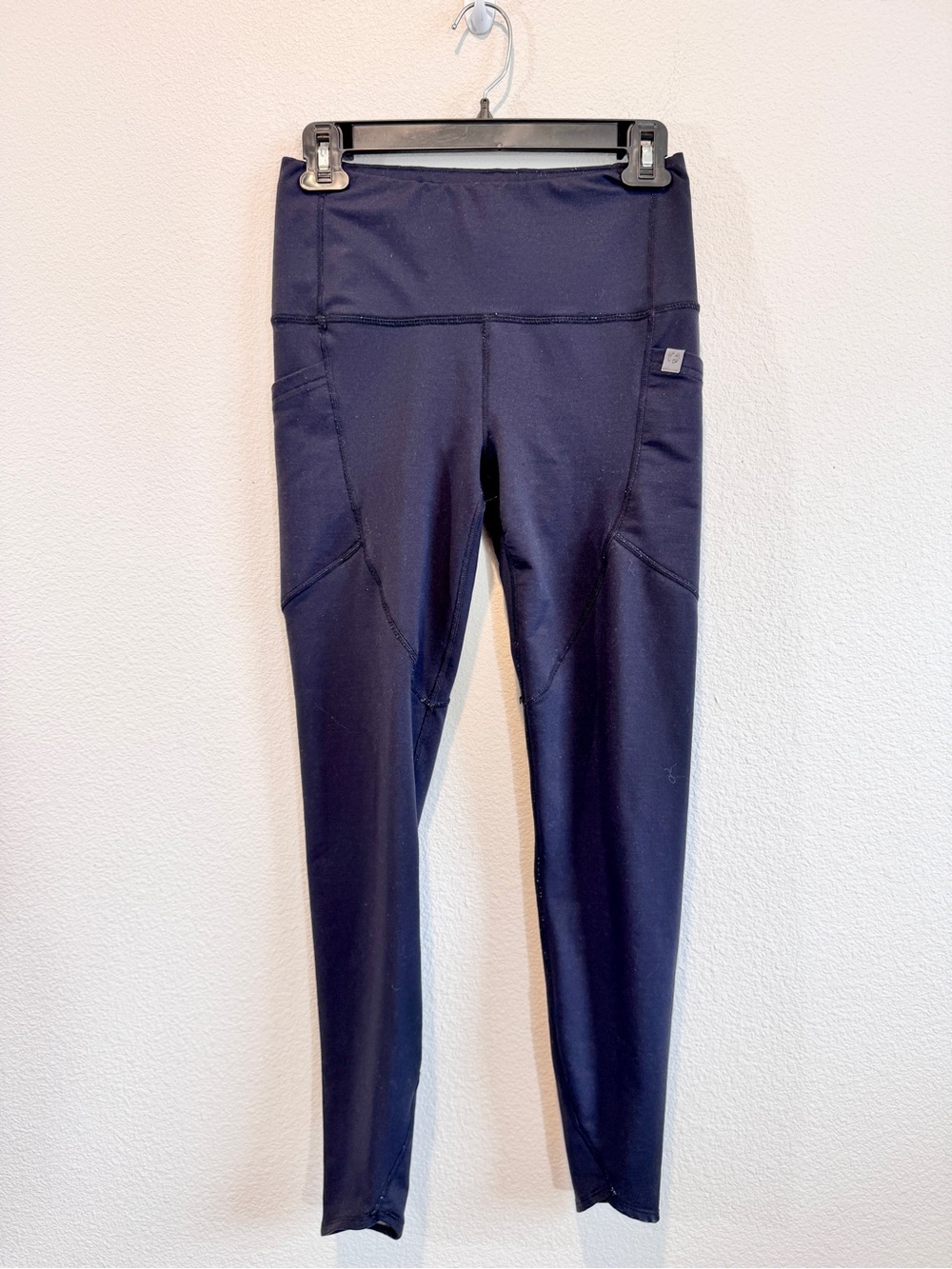 Oiselle Pocket Jogger Leggings Black High Rise Running Yoga Athletic Pants 4 J63